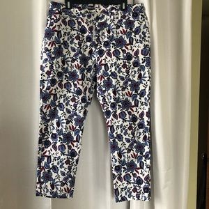 Gap Khakis paisley/floral pattern